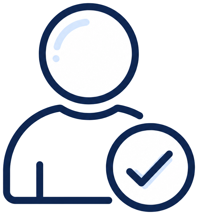 Human check icon